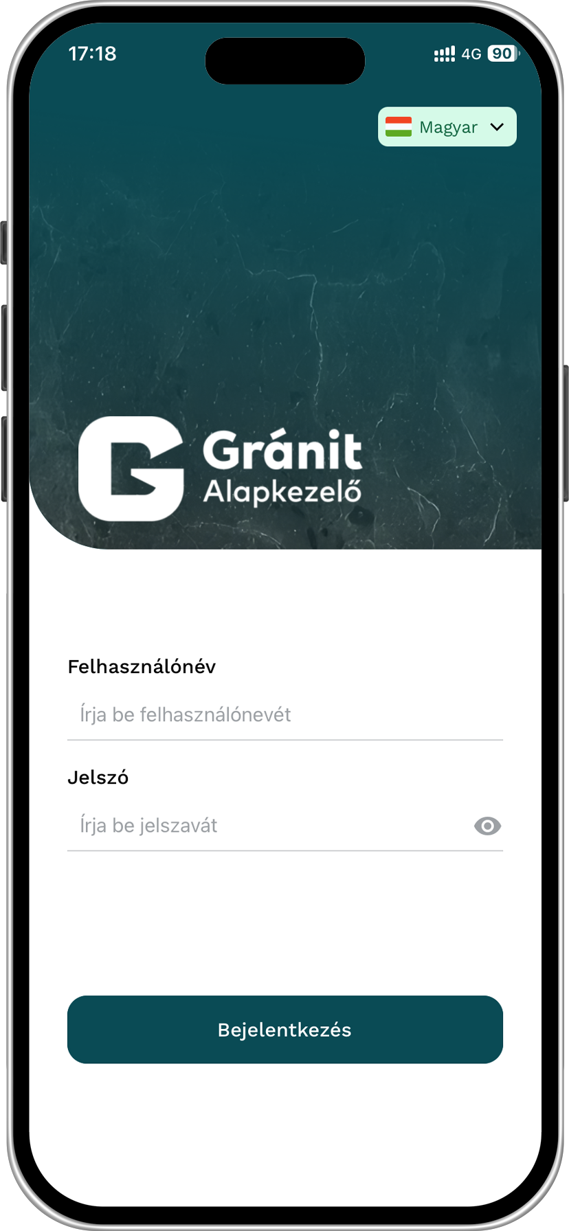 App főképernyő